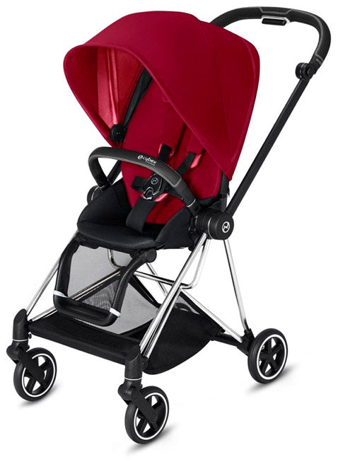 Cybex Mios 2 Complete Stroller - Chrome/Black/True Red