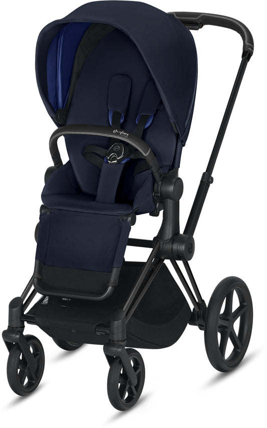 Cybex Priam 3 Complete Stroller - Matte Black/Indigo Blue