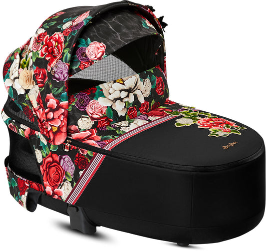 Cybex Priam Lux Carry Cot - Spring Blossom Dark