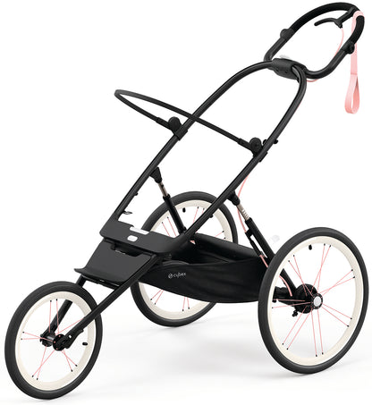 Cybex AVI Jogging Stroller Frame - Black with Pink Details