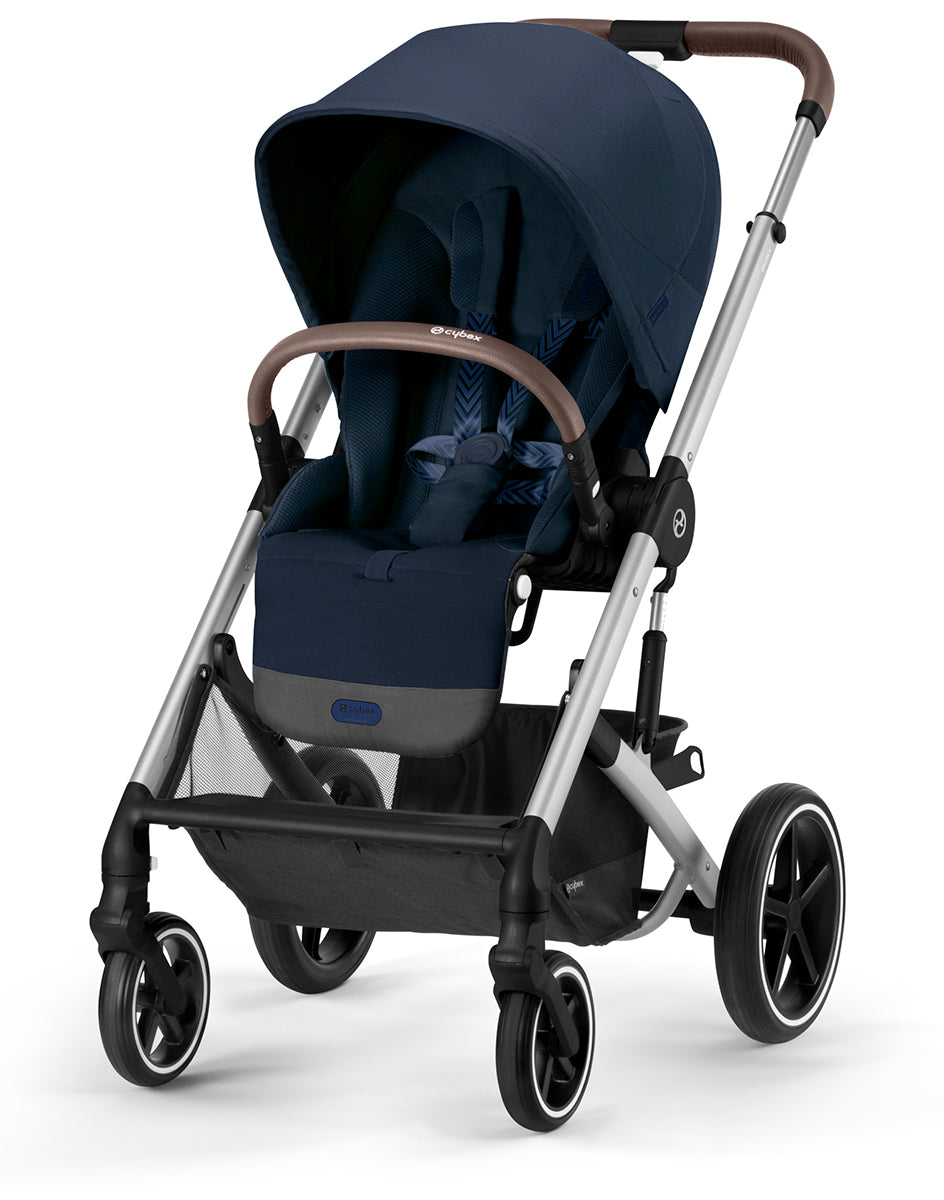 Cybex Balios S Lux 2 Stroller - Silver Frame / Ocean Blue