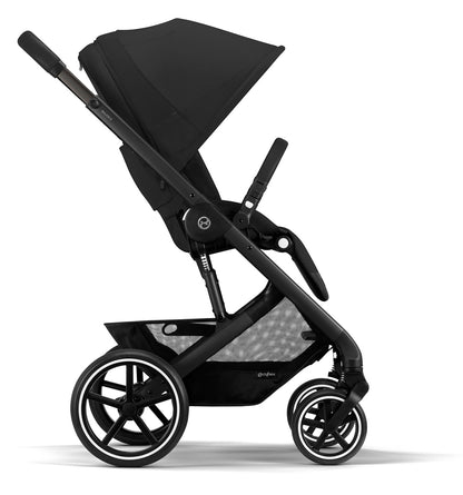 Cybex Balios S Lux Full Size Stroller + Cot S Bassinet Bundle (One Box) - All Black