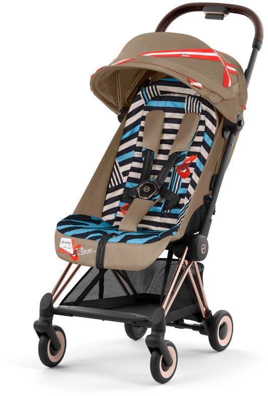 Cybex COYA Compact Stroller - KK One Love / Rose Gold