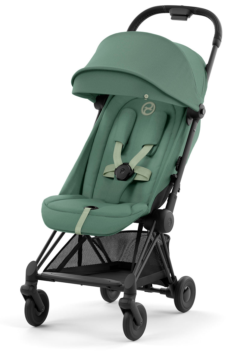 Cybex COYA Compact Stroller - Matte Black / Leaf Green