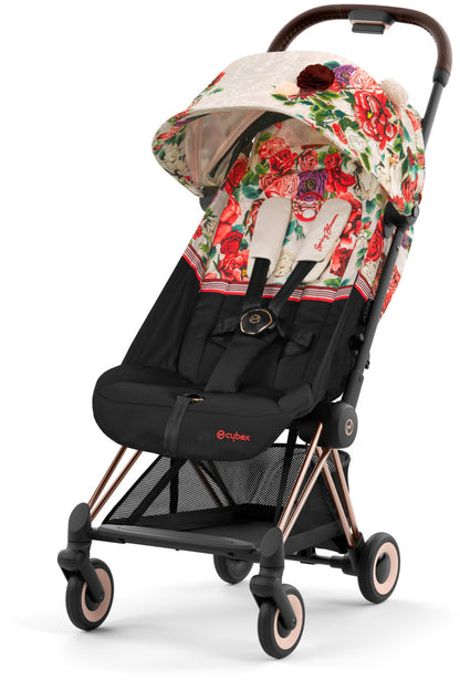 Cybex COYA Compact Stroller - Spring Blossom - Light Beige