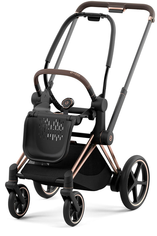 Cybex ePriam 2 Stroller Frame - Rose Gold / Brown