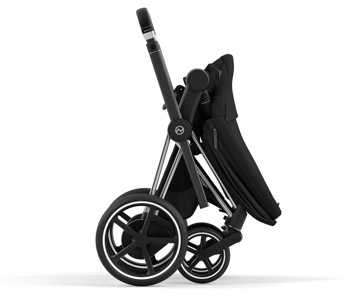 Cybex ePriam 2 Stroller (One Box) - Chrome / Black / Deep Black