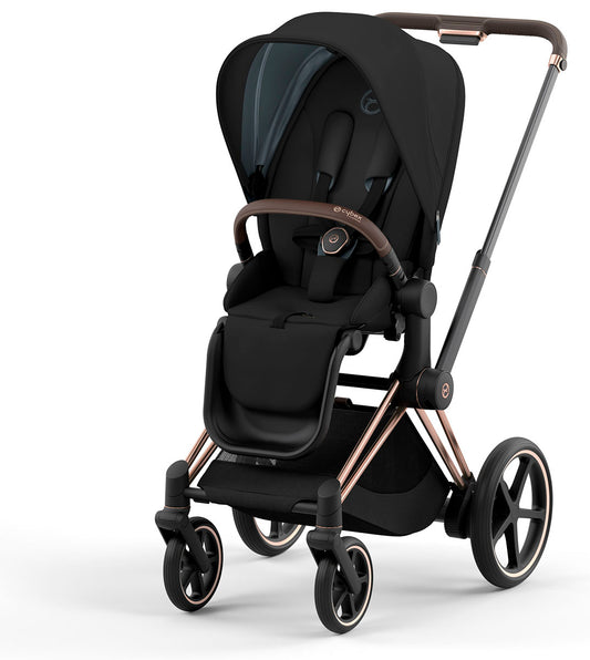 Cybex ePriam 2 Stroller (One Box) - Rose Gold / Brown / Deep Black