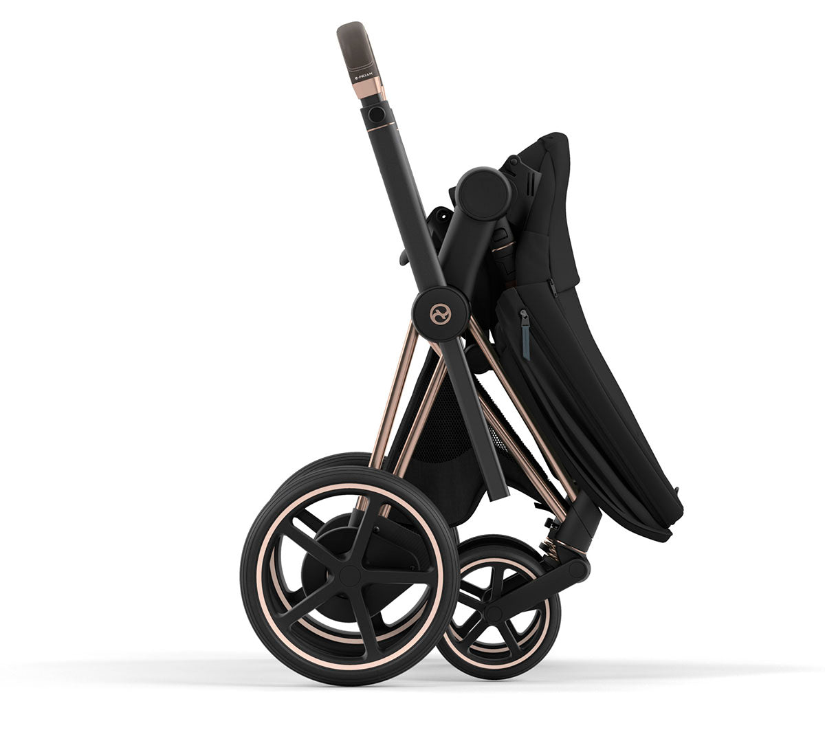 Cybex ePriam 2 Stroller (One Box) - Rose Gold / Brown / Deep Black