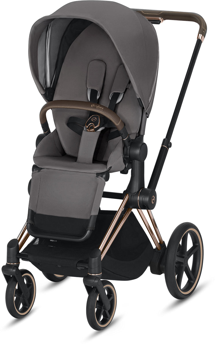 Cybex ePriam Stroller - Rose Gold/Manhattan Grey