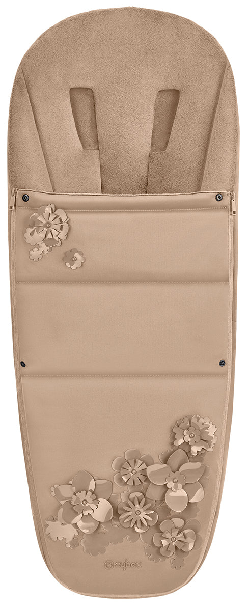 Cybex Footmuff - Simply Flowers - Nude Beige