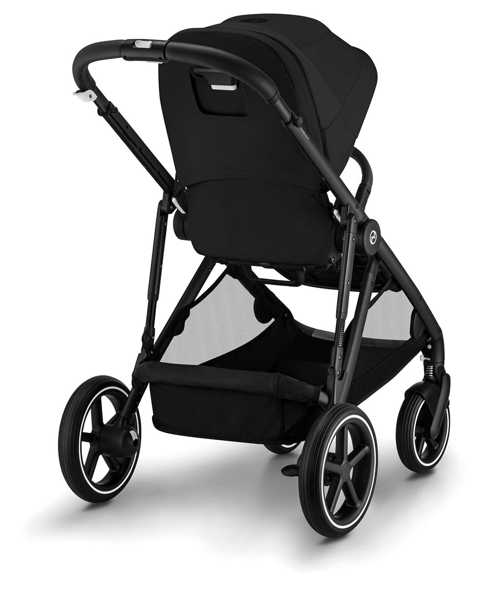 Cybex Gazelle S 2 Single-to-Double Stroller - Black Frame / Moon Black