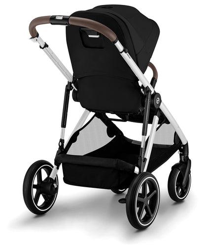 Cybex Gazelle S 2 Single-to-Double Stroller - Silver Frame / Moon Black