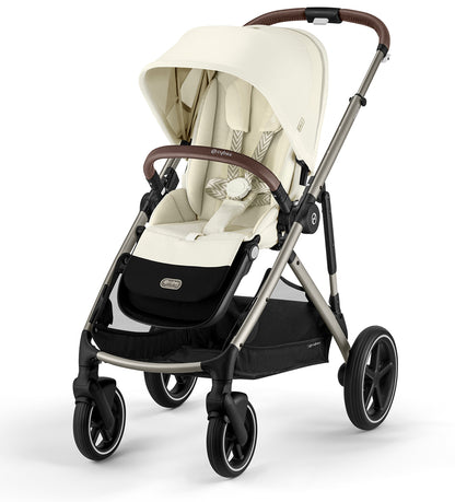 Cybex Gazelle S 2 Single-to-Double Stroller - Taupe Frame / Seashell Beige