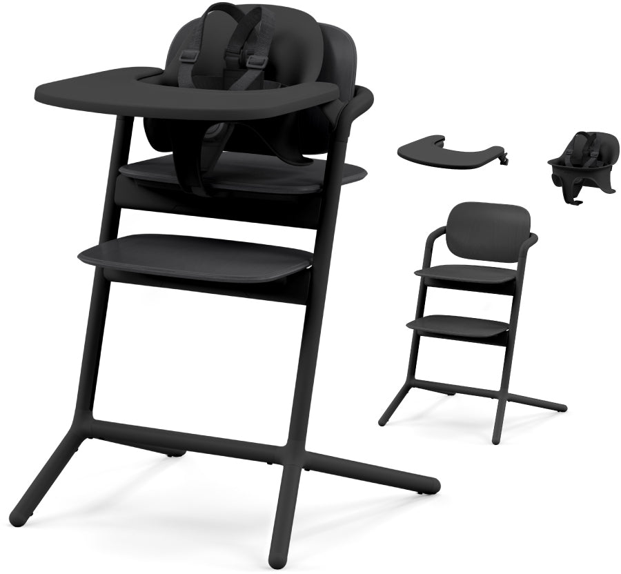 Cybex LEMO 2 High Chair 3-in-1 Set - Stunning Black