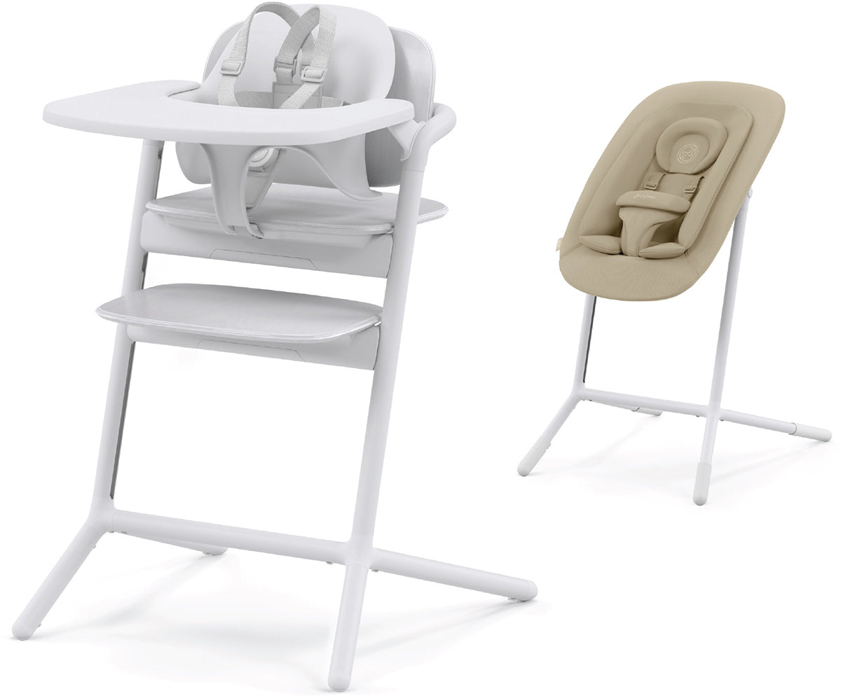 Cybex LEMO 2 High Chair 4-in-1 Set - All White