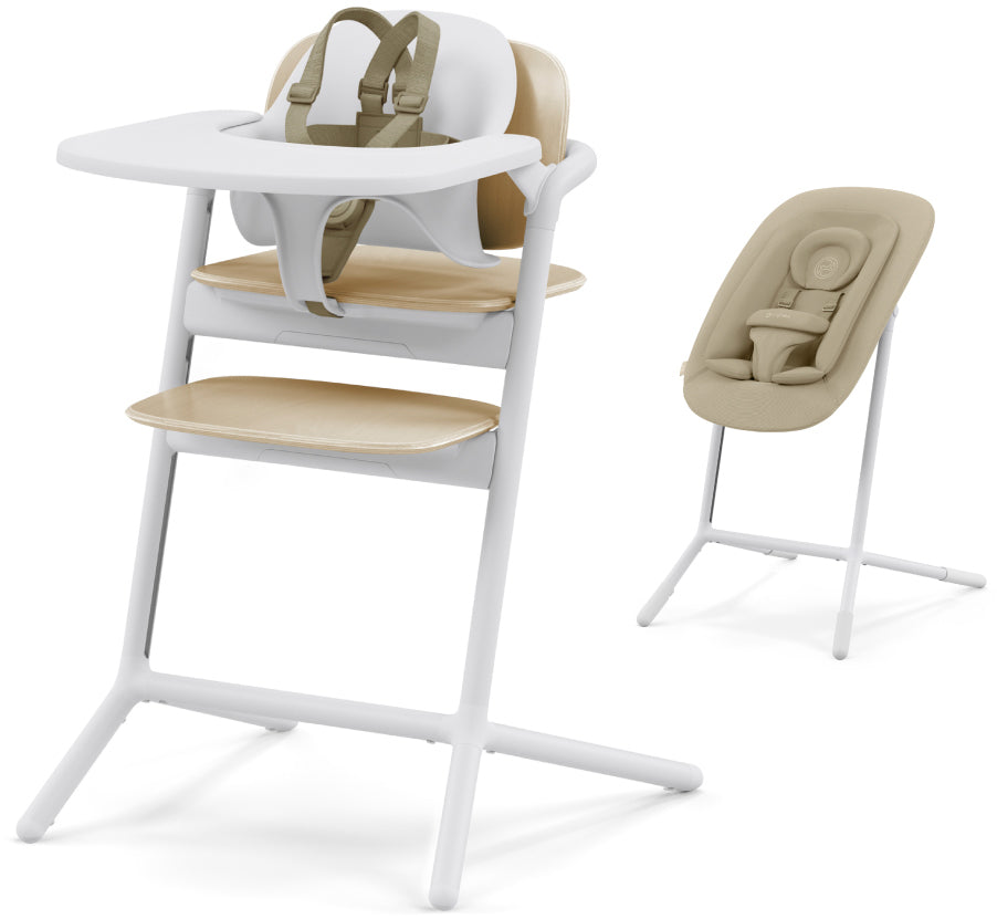 Cybex LEMO 2 High Chair 4-in-1 Set - Sand White