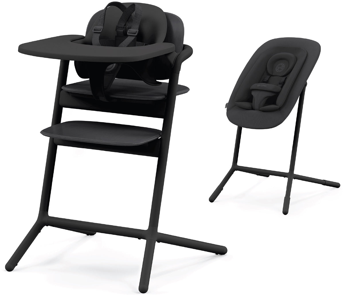 Cybex LEMO 2 High Chair 4-in-1 Set - Stunning Black