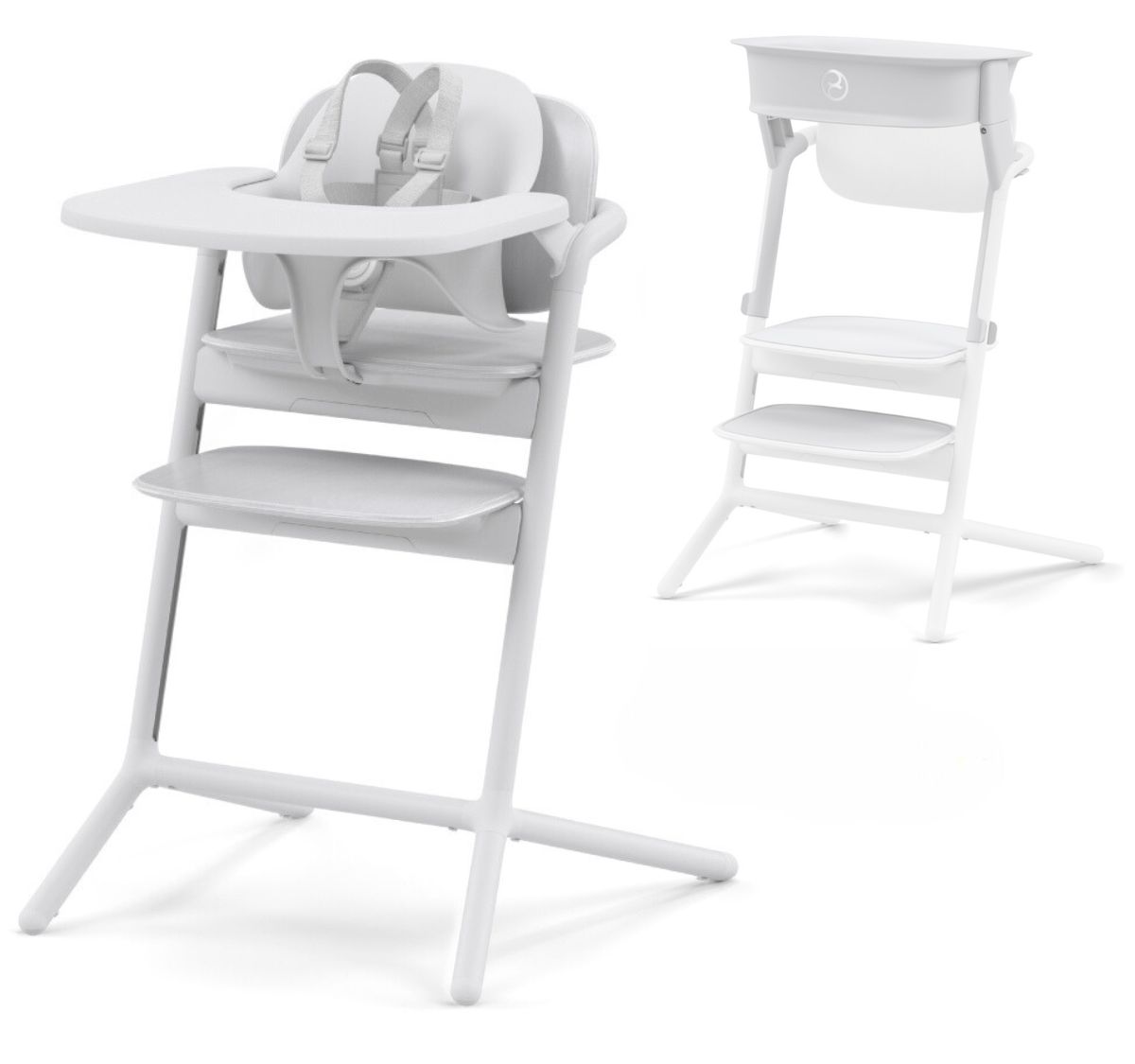 Cybex LEMO 2 High Chair Set + Learning Tower Bundle - All White