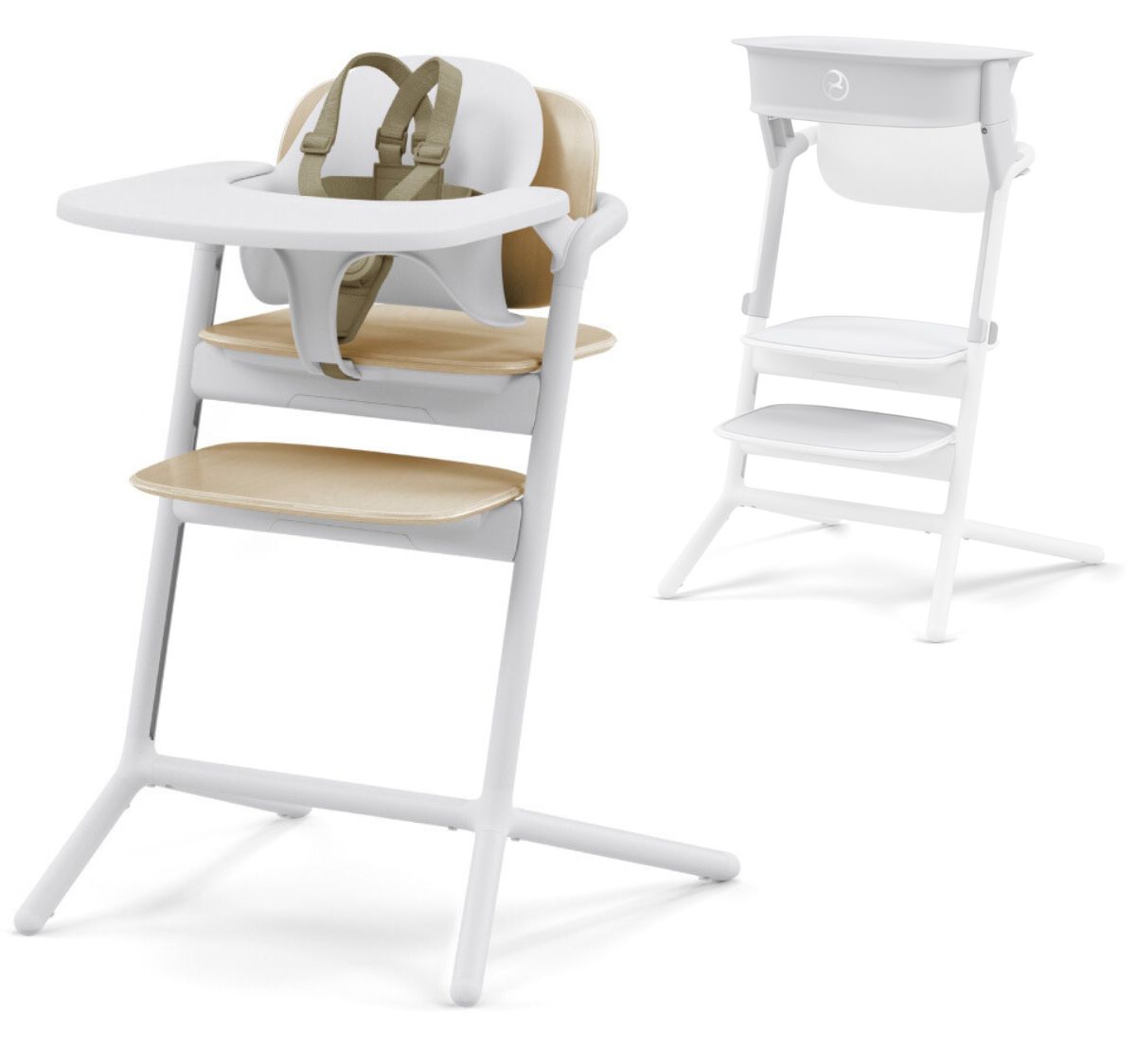 Cybex LEMO 2 High Chair Set + Learning Tower Bundle - Sand White