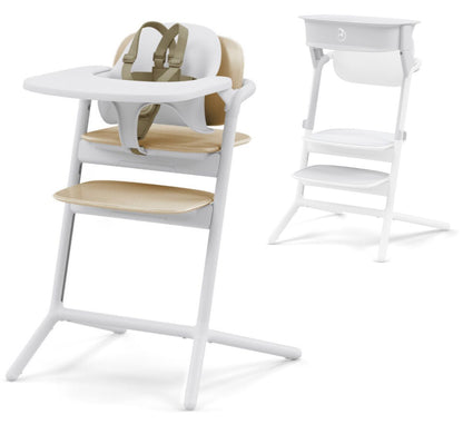 Cybex LEMO 2 High Chair Set + Learning Tower Bundle - Sand White