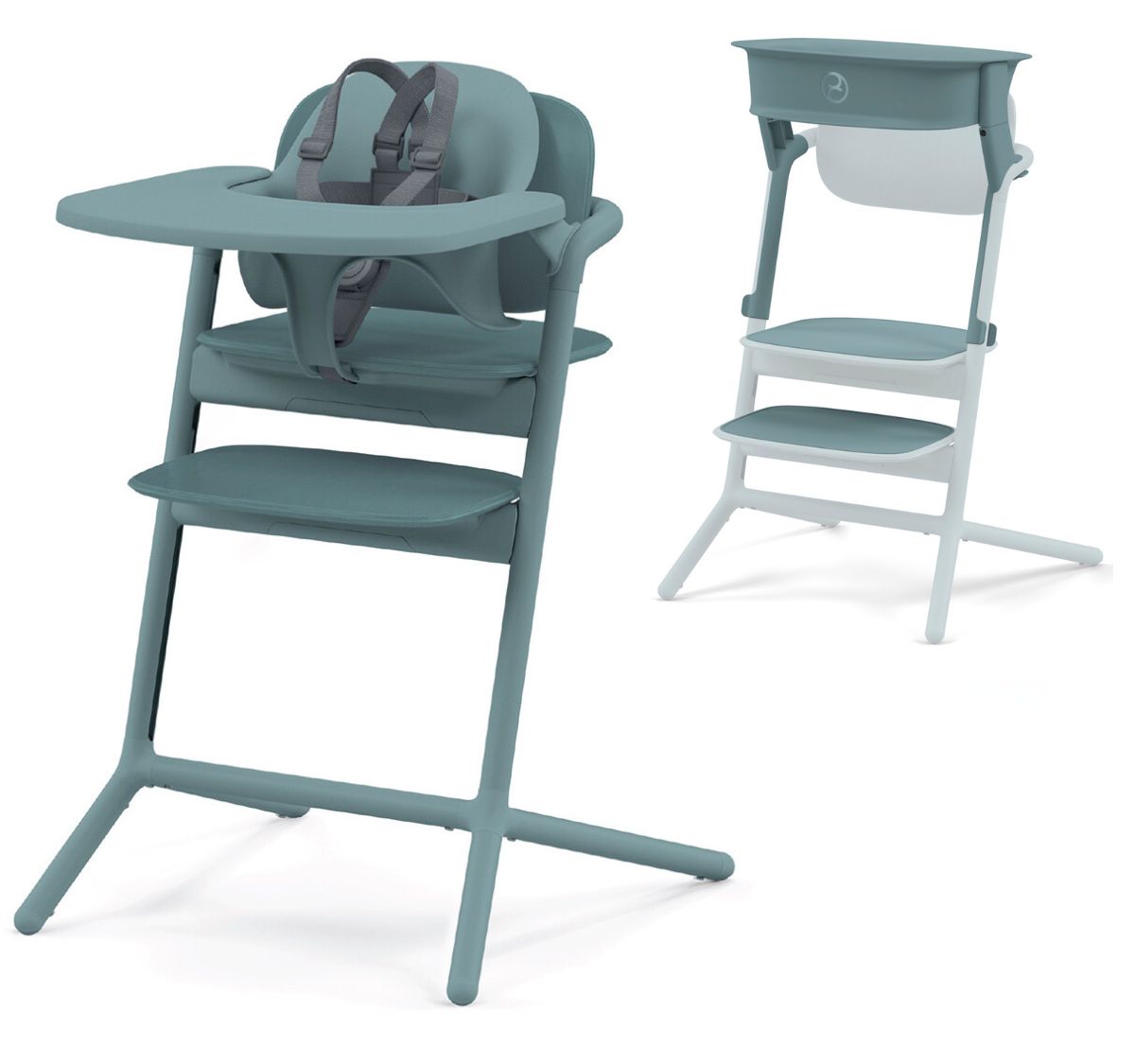 Cybex LEMO 2 High Chair Set + Learning Tower Bundle - Stone Blue