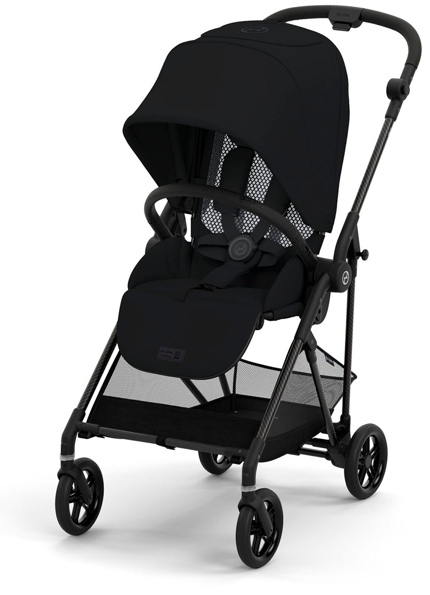 Cybex Melio Carbon 3 Stroller - Moon Black