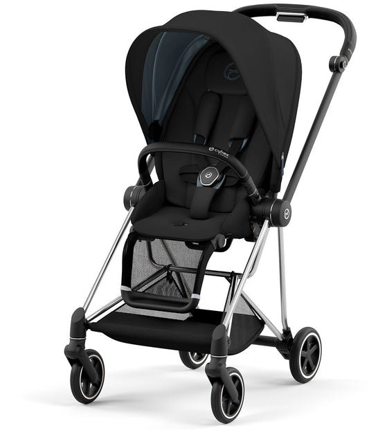 Cybex Mios 3 Stroller (One Box) - Chrome / Black / Deep Black