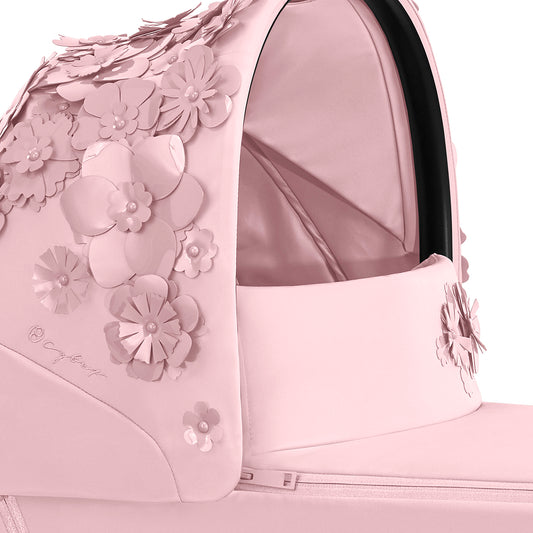 Cybex Mios Lux Carry Cot - Simply Flowers - Pale Blush