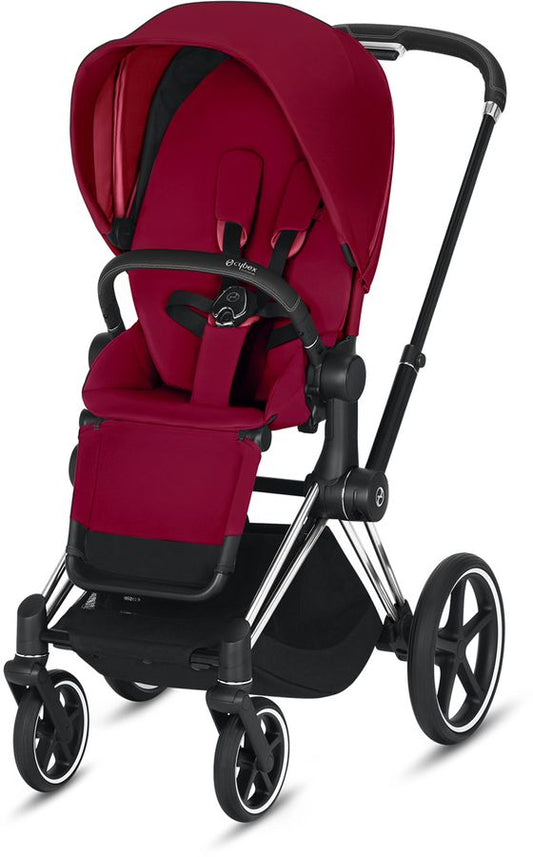 Cybex OPEN BOX ePriam Stroller - Chrome/Black/True Red