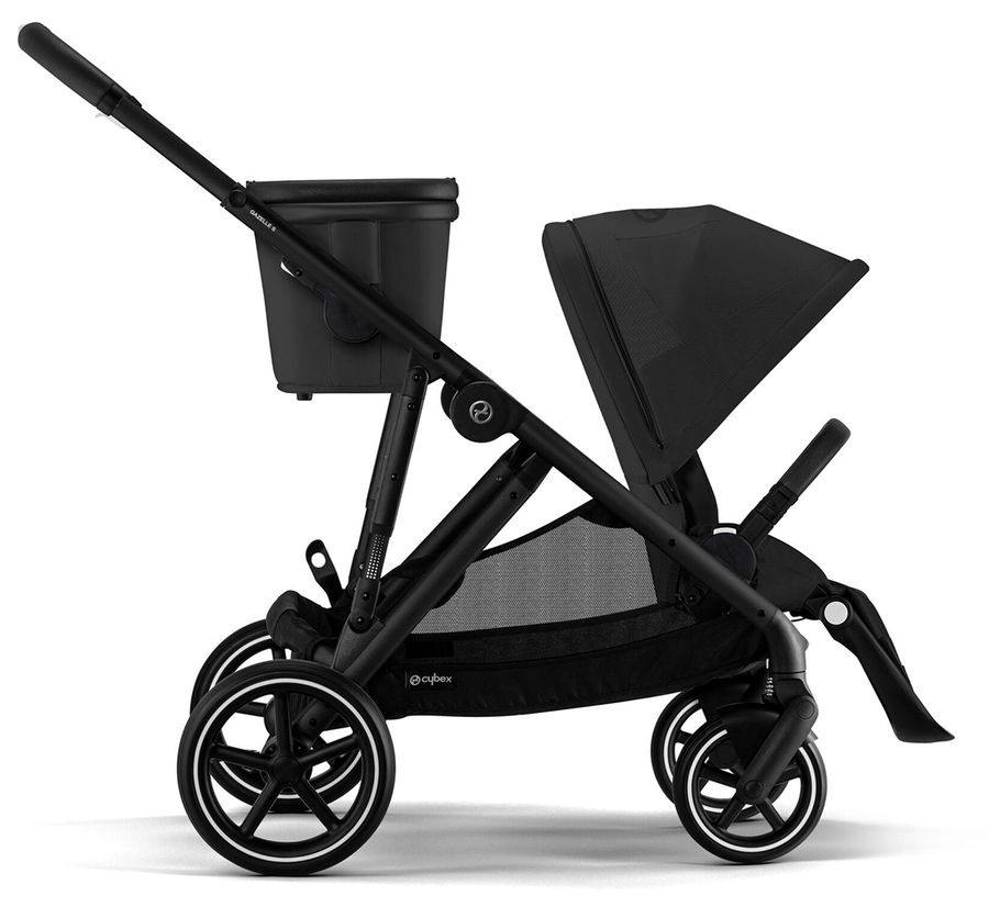 Cybex OPEN BOX Gazelle S 2 Single-to-Double Stroller - Black Frame / Moon Black