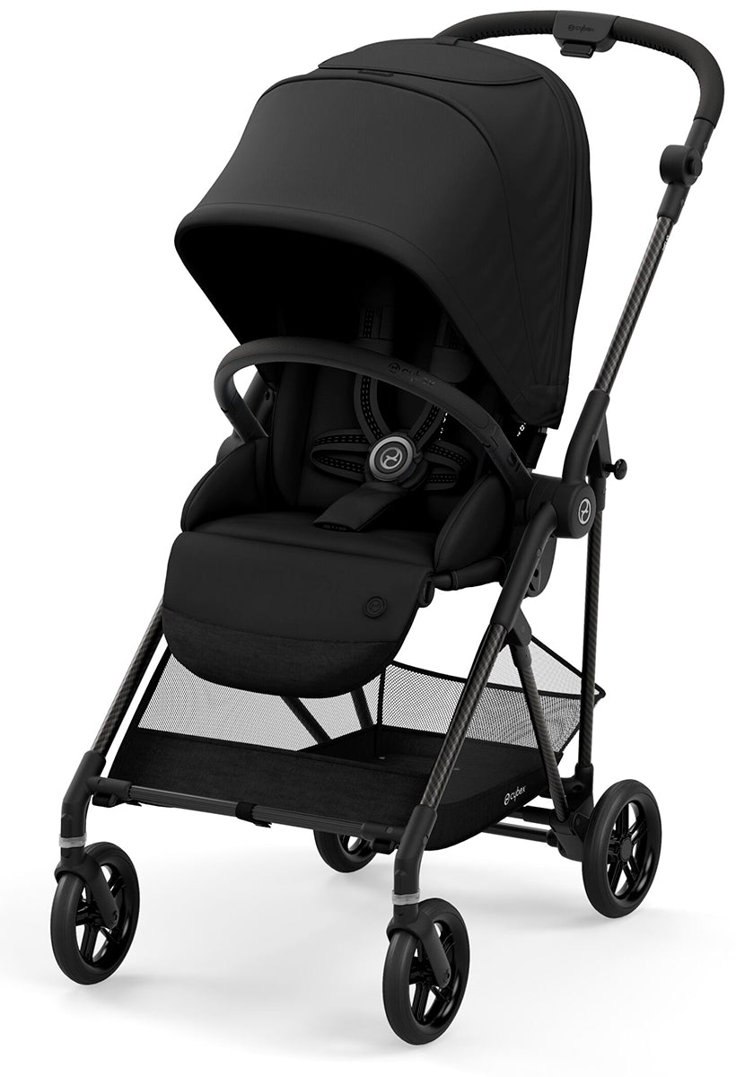 Cybex OPEN BOX Melio Carbon 2.0 Stroller - Deep Black (Albee Exclusive)