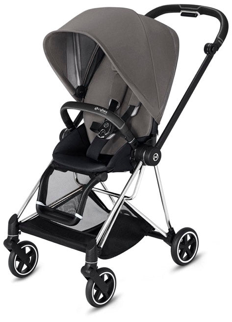 Cybex OPEN BOX Mios 2 Complete Stroller - Chrome/Black/Manhattan Grey