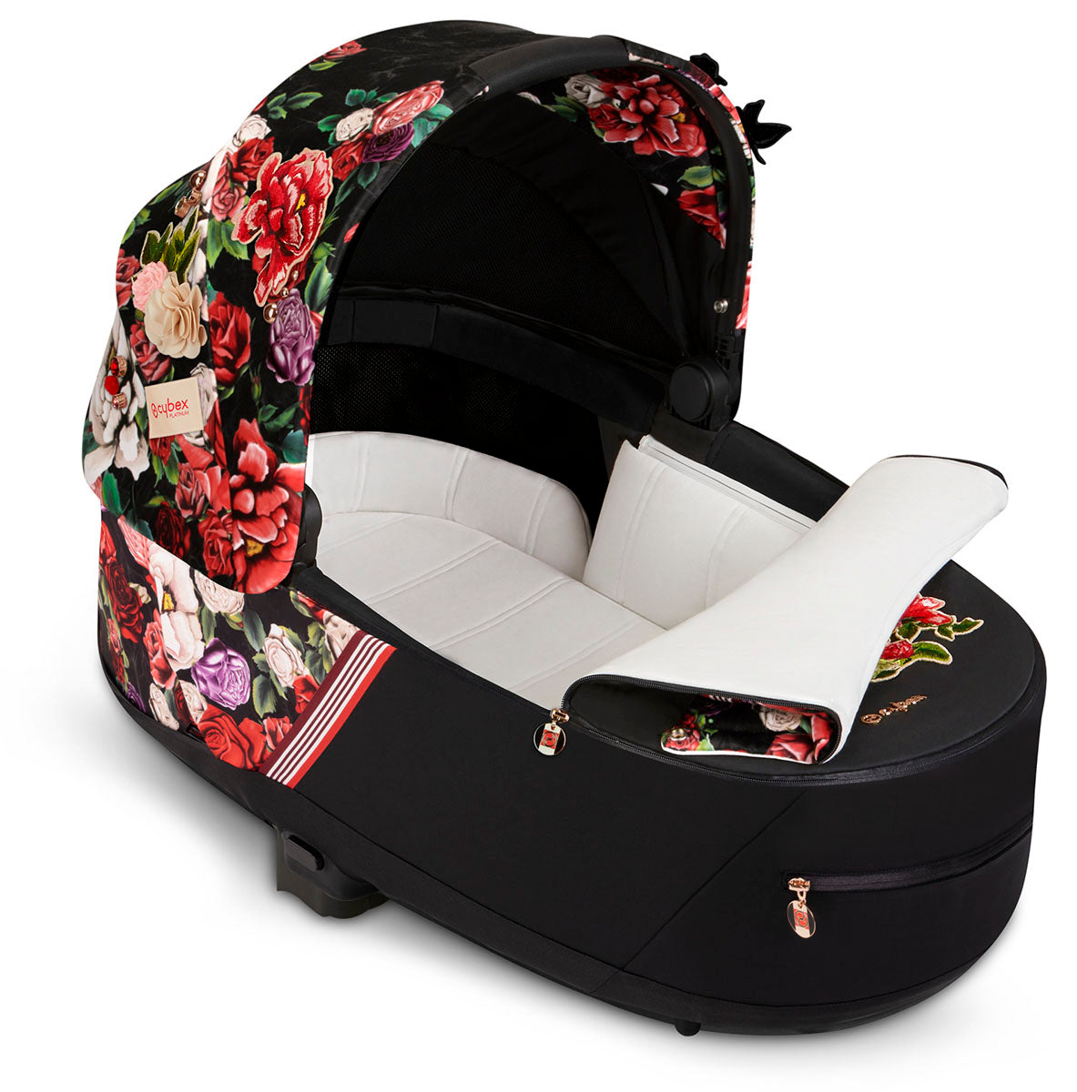 Cybex Priam 4 / ePriam 2 Lux Carry Cot - Spring Blossom Dark