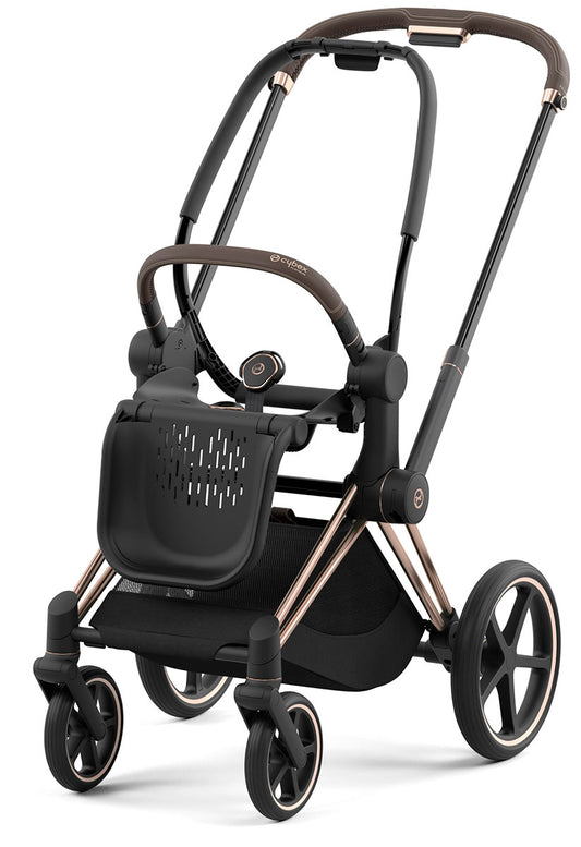 Cybex Priam 4 Stroller Frame - Rose Gold / Brown