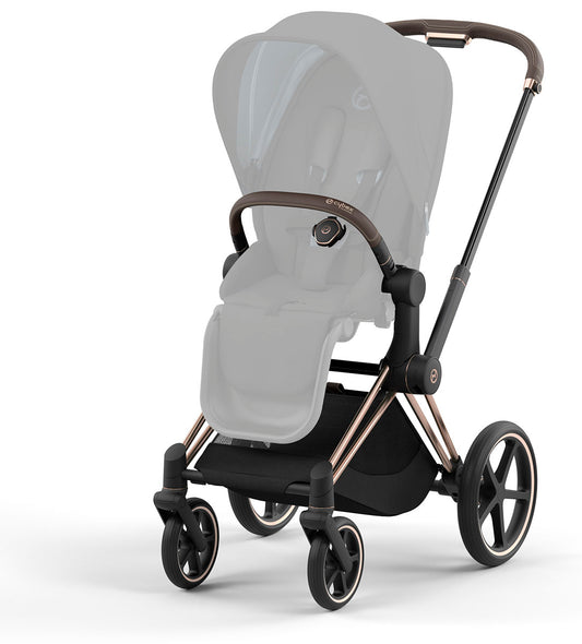 Cybex Priam 4 Stroller Frame - Rose Gold / Brown