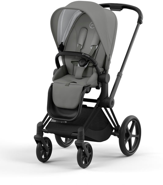 Cybex Priam 4 Stroller (One Box) - Matte Black / Black / Soho Grey