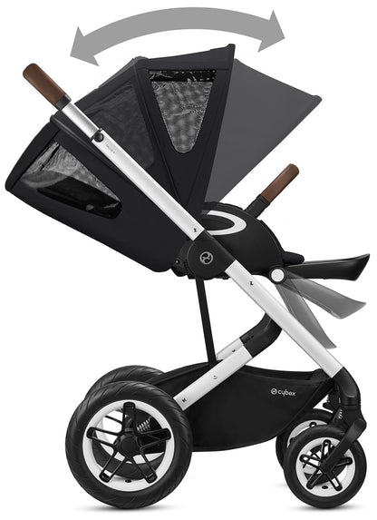 Cybex Talos S Lux All-Terrain Stroller - Deep Black