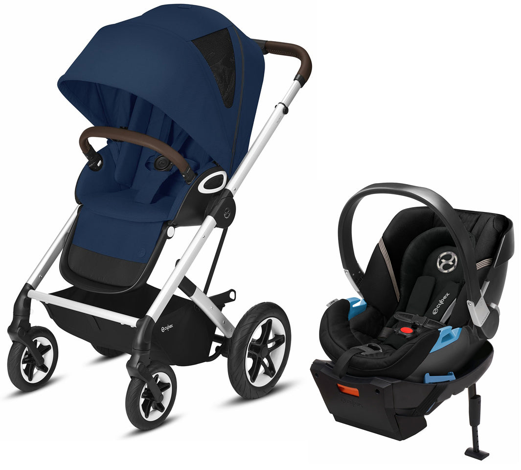 Cybex Talos S Lux + Aton 2 Travel System Bundle - Navy Blue / Deep Black