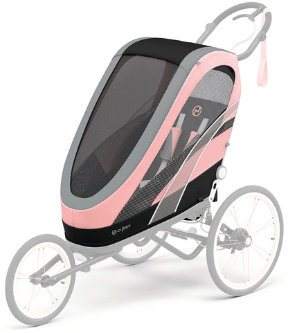 Cybex Zeno Multisport Trailer Seat Pack - Silver Pink