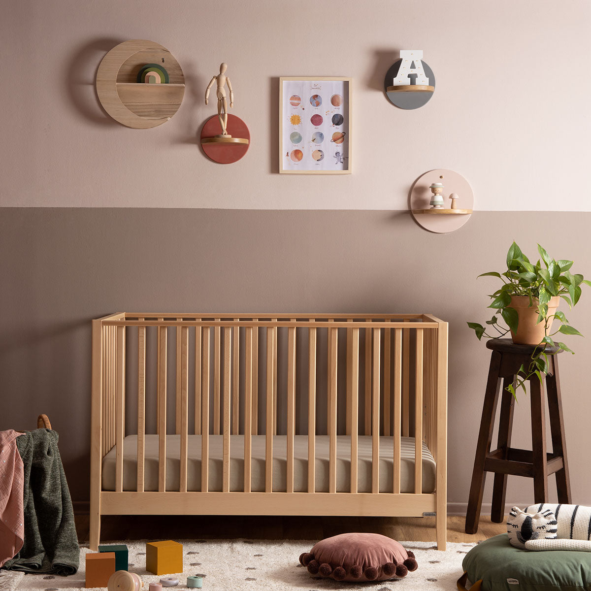 dadada Lala 3-in-1 Convertible Crib - Natural