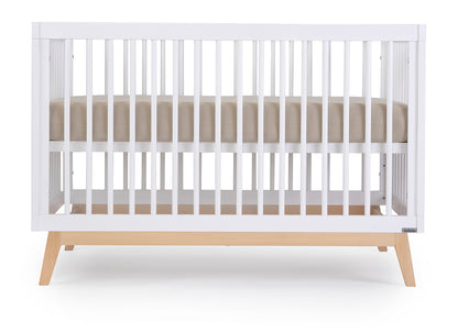 dadada Soho 3-in-1 Convertible Crib - White/Natural