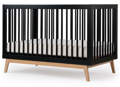 dadada Soho 3-in-1 Convertible Crib - Black / Natural