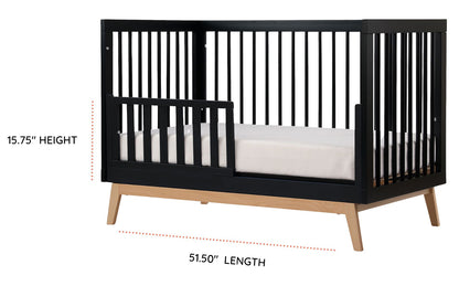 dadada Soho 3-in-1 Convertible Crib - Black / Natural