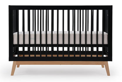 dadada Soho 3-in-1 Convertible Crib - Black / Natural