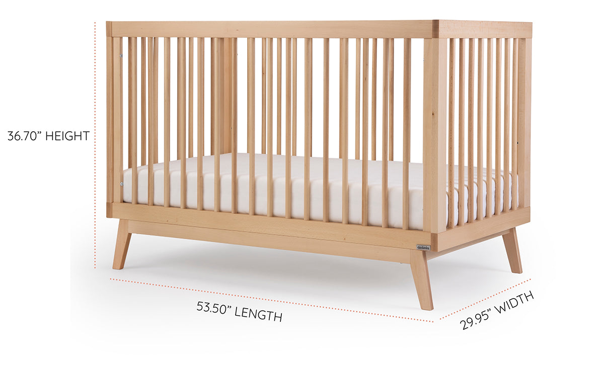 dadada Soho 3-in-1 Convertible Crib - Natural