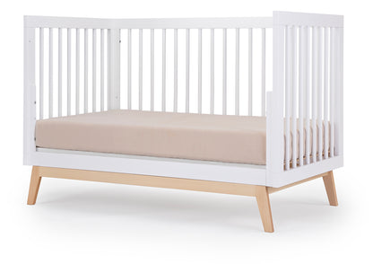 dadada Soho 3-in-1 Convertible Crib - White/Natural