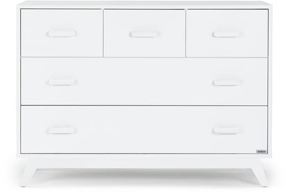 dadada Soho 5-Drawer Dresser - All White