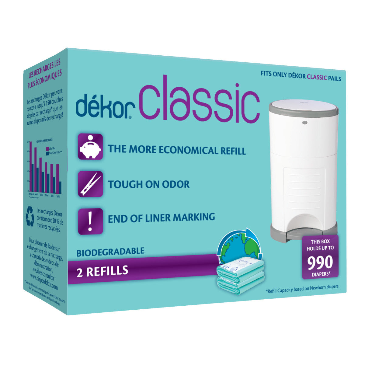 Dekor Classic Refill Biodegradable 2-Pack