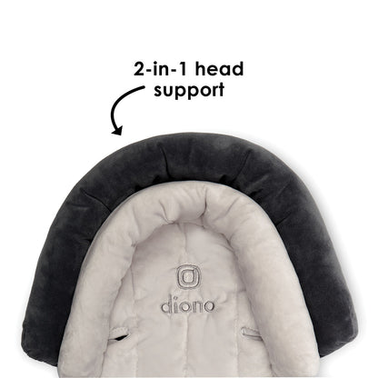 Diono Cuddle Soft, 2-in-1 Head Support, Grey/Arctic